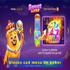 blocos cad mesa de poker